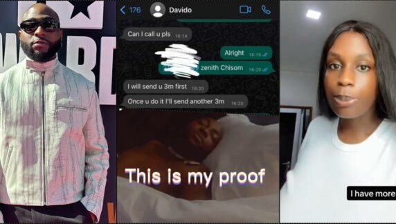 Another lady accuses Davido of impregnating her, not fulfilling N10M payoff (Video)