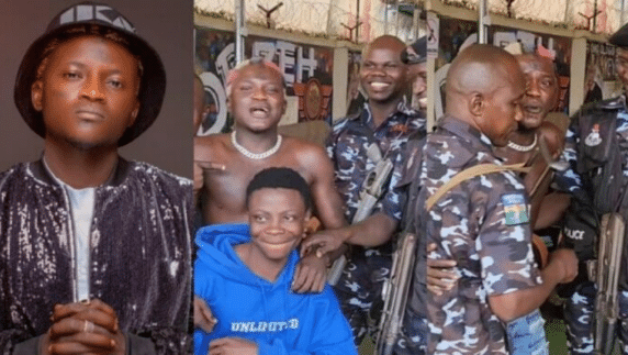Singer Portable declares love for Nigerian police, months after arrest