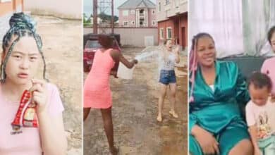 Oyinbo lady who relocated to Nigeria with husband shares her joyful transition to Nigerian lifestyle (Video)