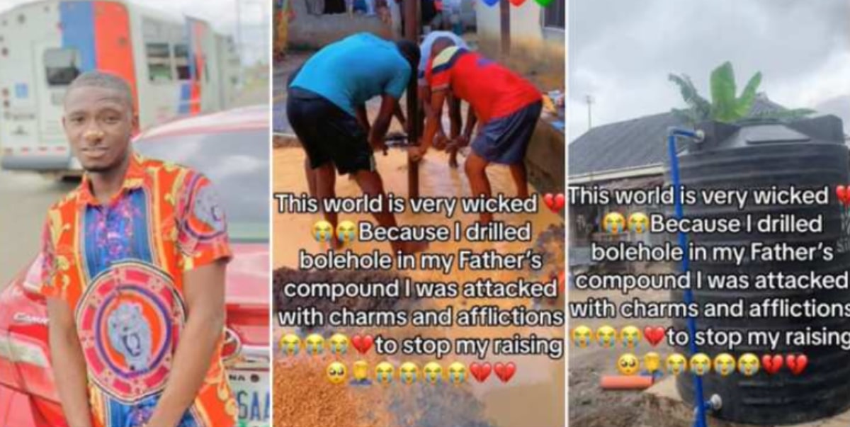 Man alleges spiritual attack after drilling borehole in his father's compound