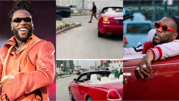 "The werey go later sing about good governance" - Reactions as Burna Boy accused of flouting traffic rules