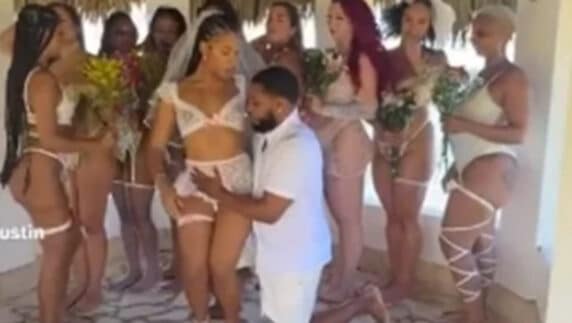 Man causes a stir as he marries 10 women in one day (Video)