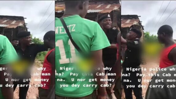 "You're going nowhere, pay me my money" – Okada driver confronts policeman over transport fare