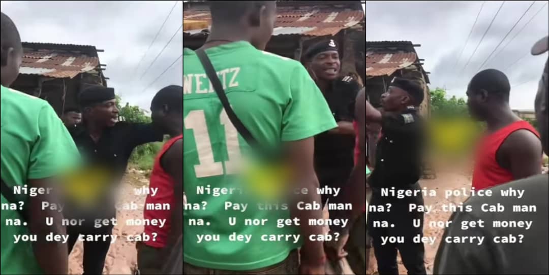 "You're going nowhere, pay me my money" – Okada driver confronts policeman over transport fare
