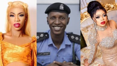 Gay wedding: Delta Police PPRO reveals why Bobrisky and James Brown are 'still walking free'