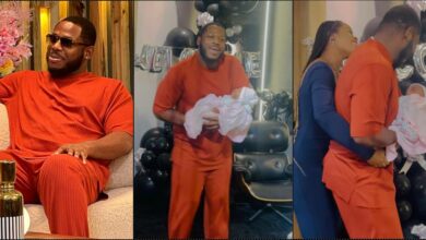 Emotional moment Frodd meets daughter for the first time (Video)