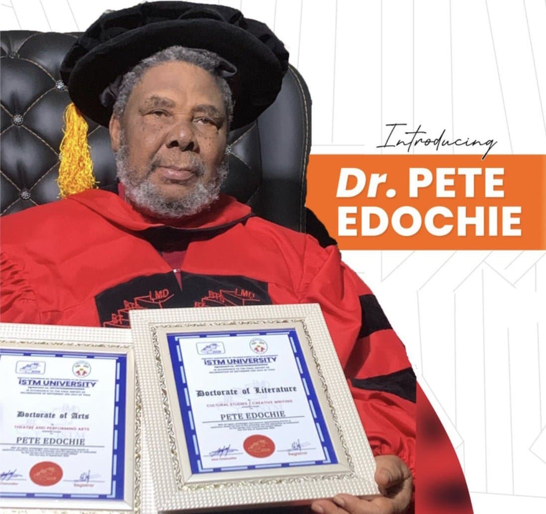 Pete Edochie Doctorate degree 