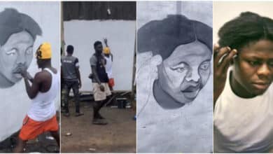 Man immortalizes Mohbad, draws KPK singer on street wall, Video causes buzz