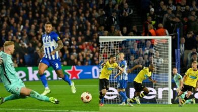 Brighton manager De Zerbi commends players despite falling 3-2 in European debut