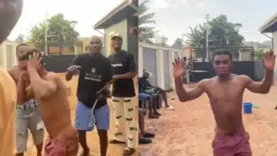 “This country na cruise” — Reactions as Tiktokers force thief to participate in new trend