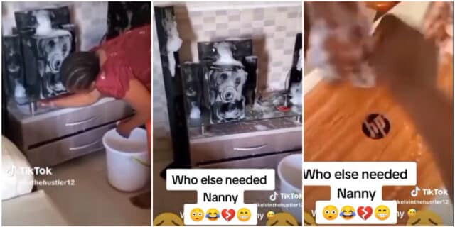 Housemaid causes buzz as she washes home TV, laptop with water and soap; owner fumes