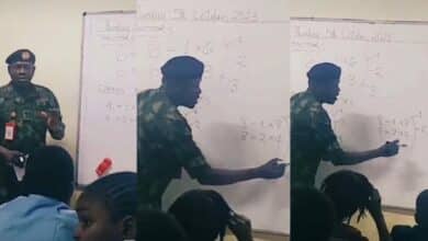 Military man mathematics class