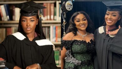 Mercy Aigbe daughter Michelle master's degree Canadian University