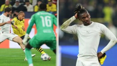 Champions League: Rafael Leao unhappy with AC Milan’s goalless draw against Dortmund