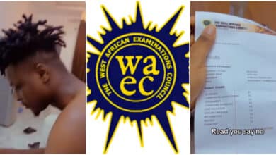 'Na Economics spoil that result'" - Man shares his unusual WAEC result; result causes buzz