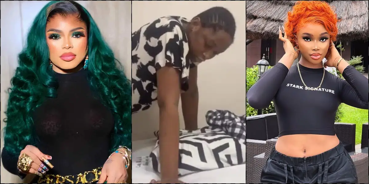 "Karma came so fast awww" - Bobrisky mocks Jay Boogie as he fights for his life after failed surgery