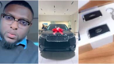 "Christmas comes early" - Man stuns many as he gifts himself brand new Range Rover worth millions of Naira