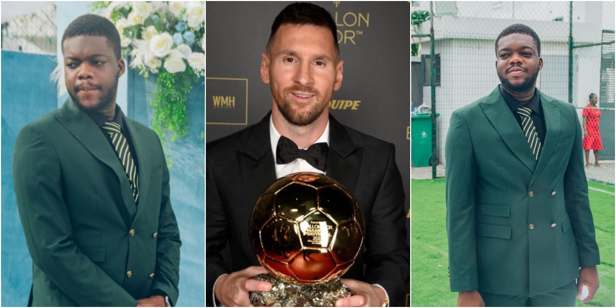 Cute Abiola, a popular comedian, has resorted to Instagram to gloat about how much he looks like popular footballer Leo Messi.