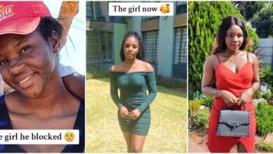 "He's regretting now" - Lady stuns many with her transformation after being dumped by boyfriend over skin issue