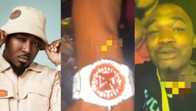 Ice Prince Zamani gifts lucky fan multi-million naira diamond wristwatch at concert