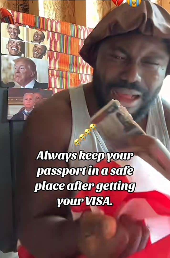 Nigeria man in pain as rats eat his American visa and passport