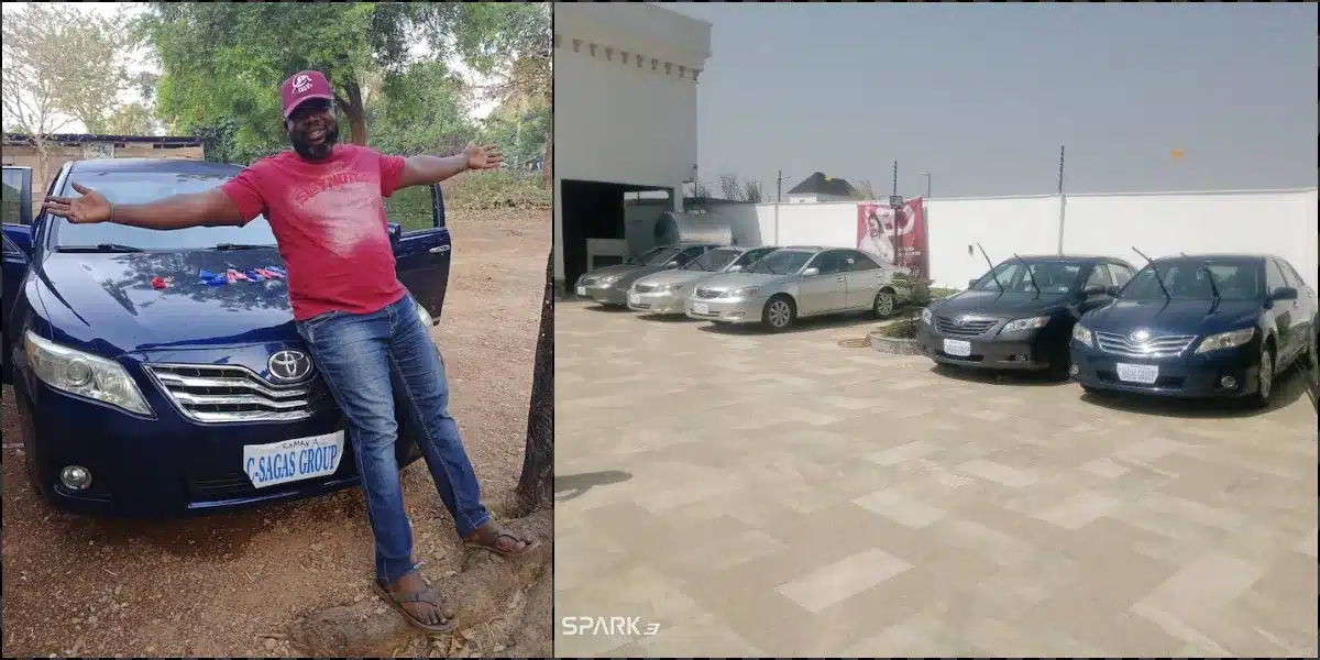 Nigerian businessman celebrates workers with five cars as gift