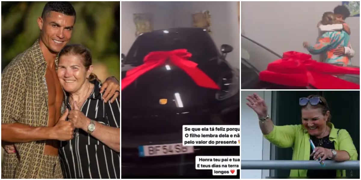 Ronaldo surprises his mother with a $73k Porsche Cayenne on her 69th birthday