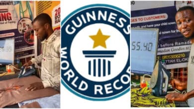 "He spent N34k daily on fuel" - Nigerian man irons clothes non-stop for 142 hours to break Guinness World Record