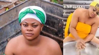 "Person dey craze una dey call am content" - Reactions as content creator claims she hasn't washed her brazier for 2 years