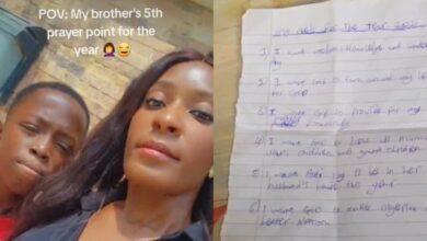 "I want aunty joy to be in her husband's house" - Little boy's prayer points for 2024 raise eyebrows on social media
