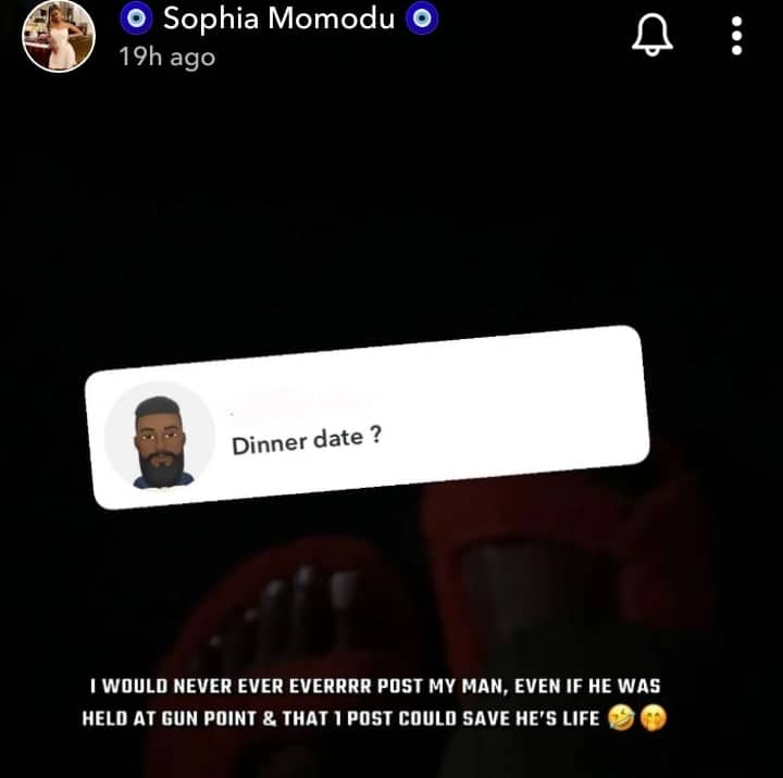 "I will never post my man" - Sophia Momodu vows