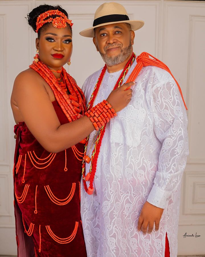 Patrick Doyle and his new wife, Funmilayo 