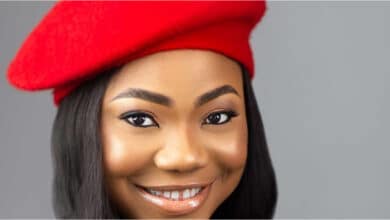 Mercy Chinwo, others reacts after a church choir messes her song