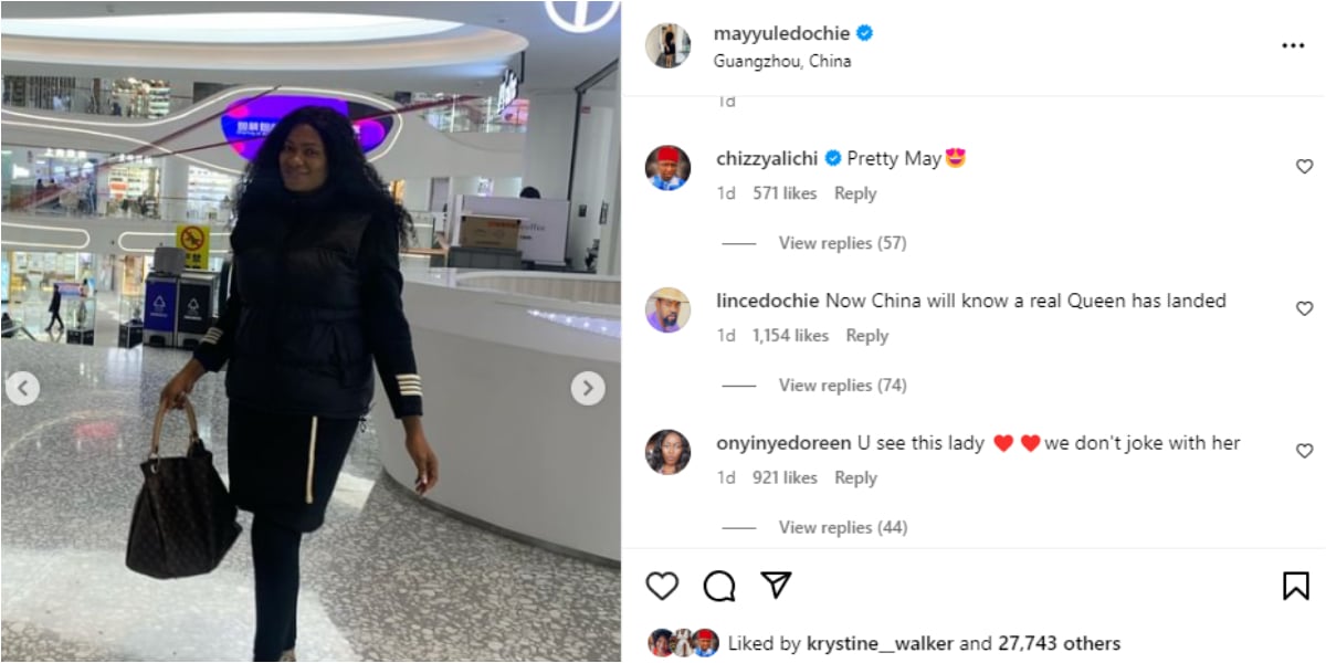 "China will know a real queen has landed" - Yul Edochie's elder brother, Linc hails May