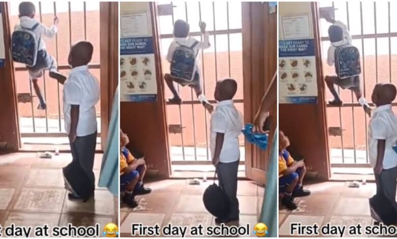 "Prison Break" - Video of young boy trying to escape on first day of school causes buzz online