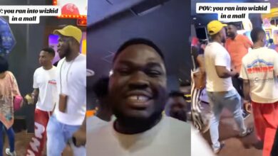 "I just dey shine teeth" - Social media abuzz as Nigerian man shares unexpected encounter with Wizkid in a mall