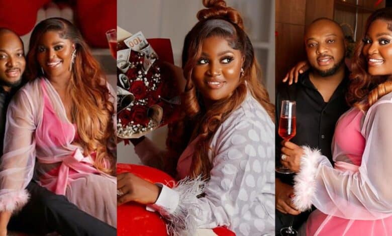 "I'm in love" – Chizzy Alichi celebrates Valentine's day with husband in style