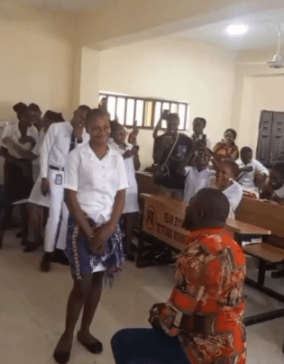 absu lecturer proposes student valentine's day 