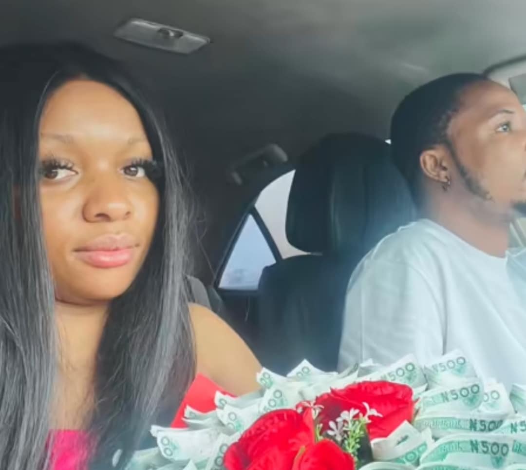 "Best gift Mohbad gave me" - Nigerian lady celebrates Valentine's Day with boyfriend she met during Mohbad protest