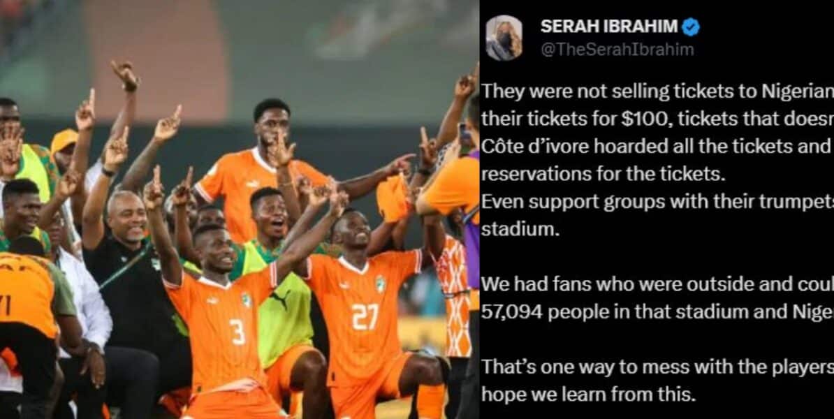 “They were not selling tickets to Nigerians” – Nigerian influencer laments ordeal at AFCON final