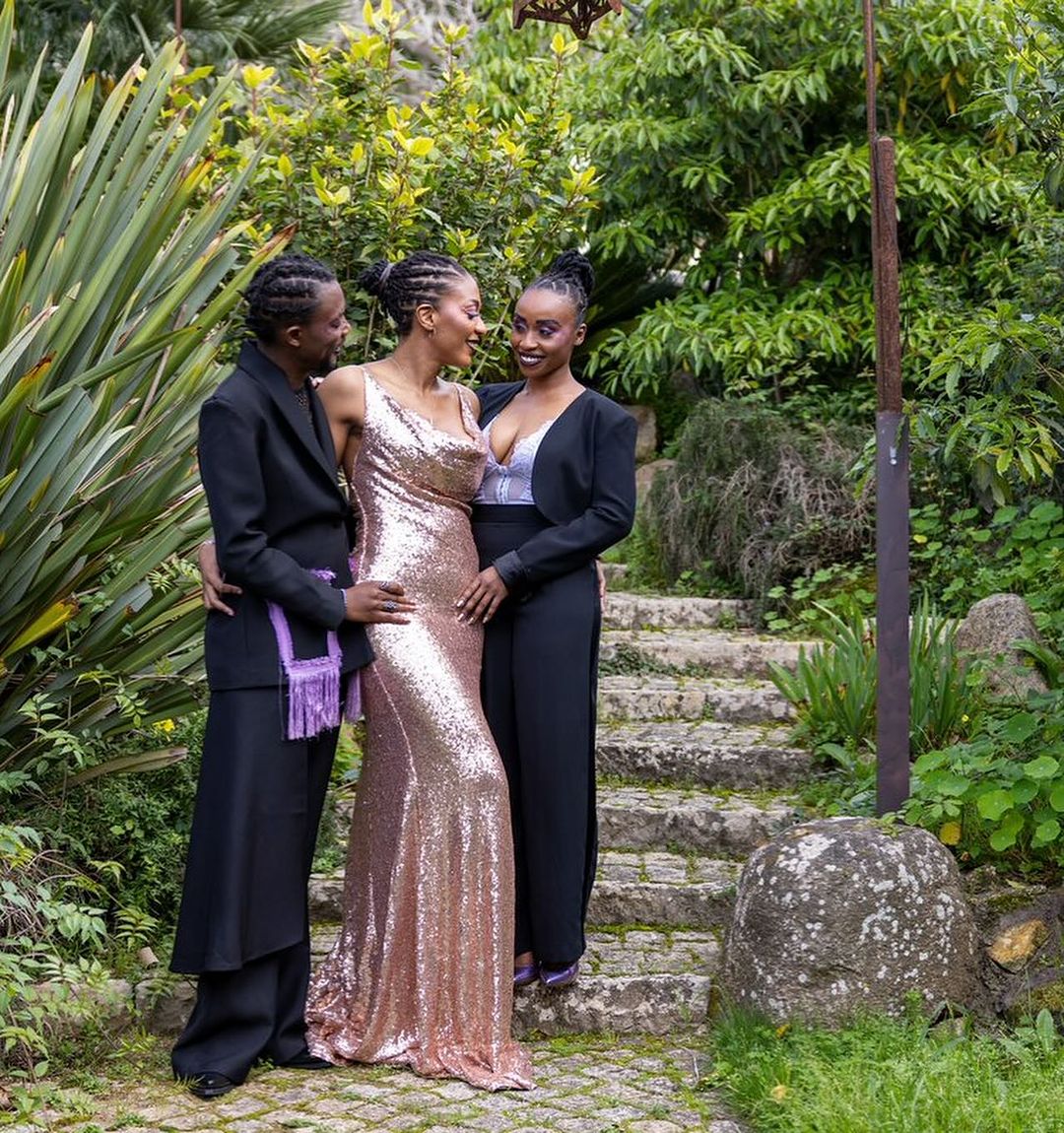 Mixed reactions as Nigerians in a 'polyamorous relationship' openly celebrate their love