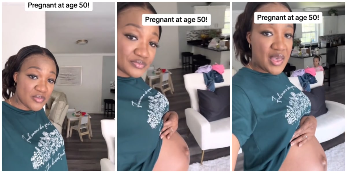 "Pregnant at 50" - Mother of four daughters over the moon with surprise pregnancy, expects baby boy