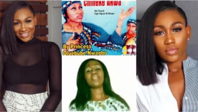 "With this song na only her village she for blow" - Reactions as old video of actress Ebube Nwagbo as gospel singer pops up