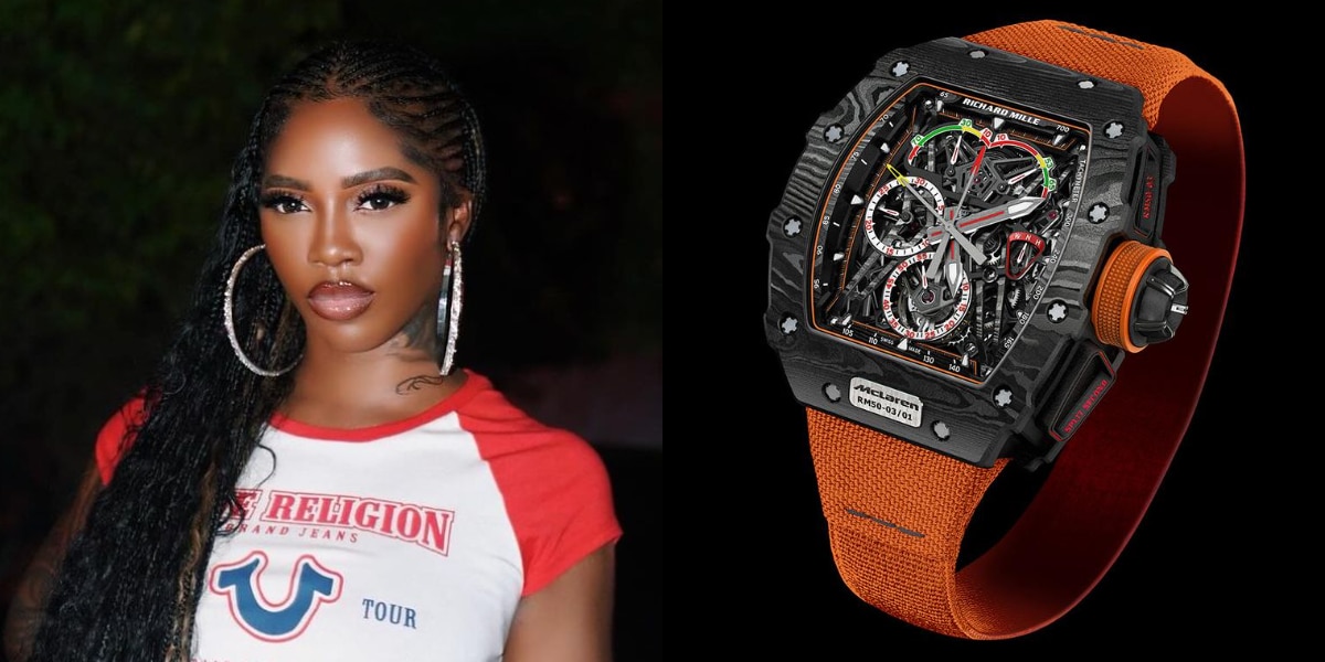 "I need $320,000 urgently for Richard Mille watch" - Beggar with a choice DMs Tiwa Savage, shows how money can be sent to him