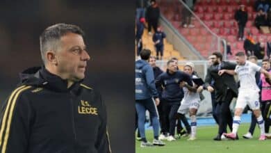 Serie A: Lecce sack coach D'Aversa after headbutting incident with Verona player