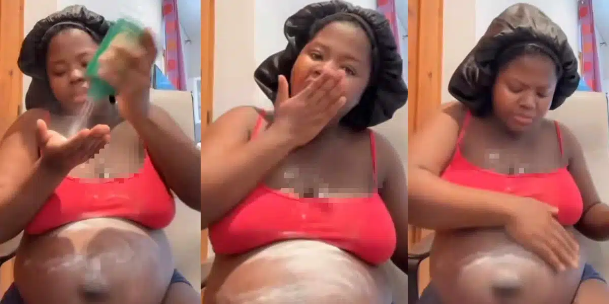 “Our mothers did not do all these nonsense” — Pregnant lady shows off the unusual pregnancy cravings she experienced