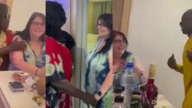 “They didn’t tell her to go and wash plates” — Reactions as man introduces his family to his wife