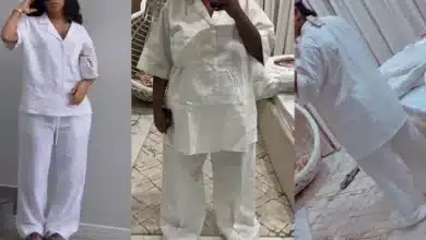 “Sew belt make you go register for taekwondo” — Reactions as lady shows off outfit she ordered vs what she got