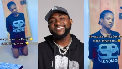 "No forgive am, breakup with her" - Drama as Nigerian man punishes girlfriend, orders her to kneel for disliking Davido