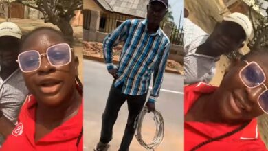 "We've already paid, they came to cut light" - Drama as Nigerian lady clashes with NEPA staff over disconnected power